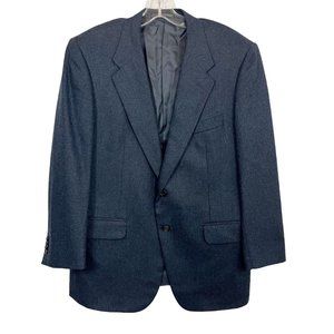 Corneliani Navy Blue Wool Cashmere Blazer Sports Coat Made in Italy - Size US 42